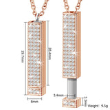 Secret Message Studded Necklace