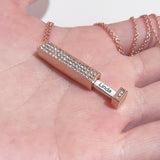 Secret Message Studded Necklace