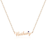 Eternal Signature Birthstone Necklace