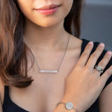 The Silver Classics: Handwriting Jewelry Set - Customcuff