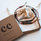 Black Custom Braided Bracelet Set - Customcuff