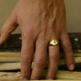 Single Initial Signet Ring - Customcuff