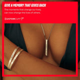 (CUSTOMCUFF)RED Cuff and Bar Necklace Bundle - Customcuff