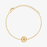 Elegant Initial Coin Bracelet - Customcuff