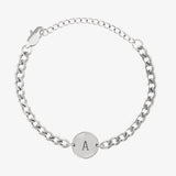 Initial Chain Coin Bracelet - Customcuff