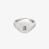 Single Initial Signet Ring - Customcuff