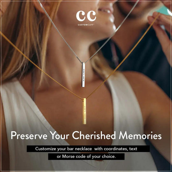 6 Tips for Choosing the Perfect Engraved Bar Necklace for Your Loved One - Customcuff