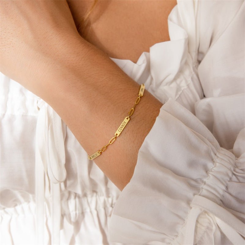 Custom Multiple Name Bracelet