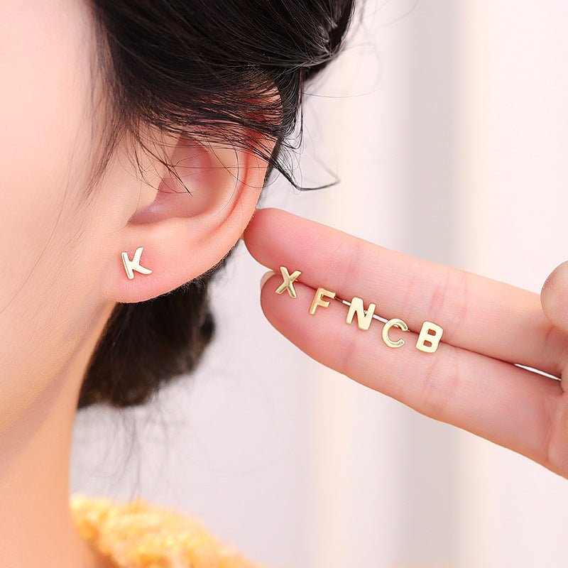 Initial Earrings