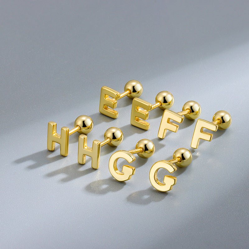 Initial Earrings