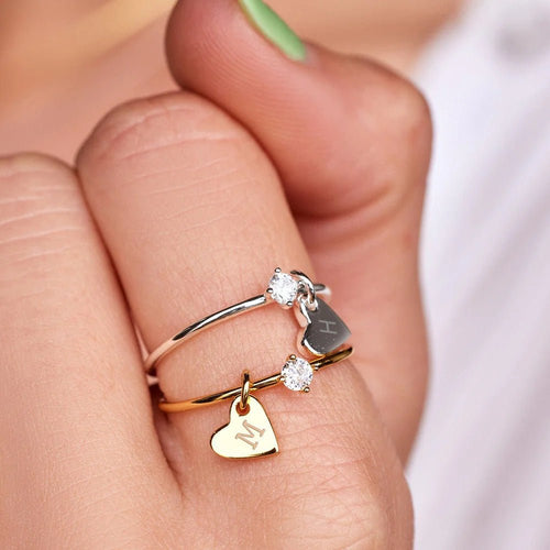 Personalized Heart Ring