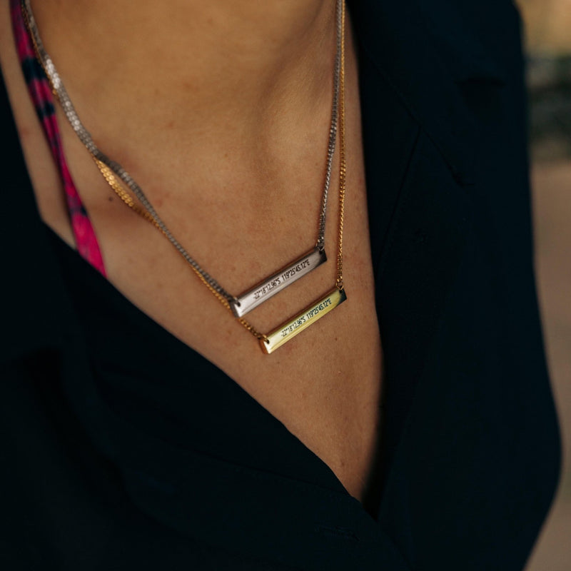 Custom Plate Necklace Set - Customcuff