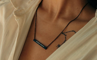 Handwriting Plate Necklace - Customcuff