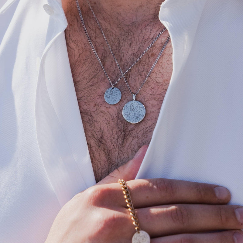 Custom Star Map Necklace Set - Customcuff