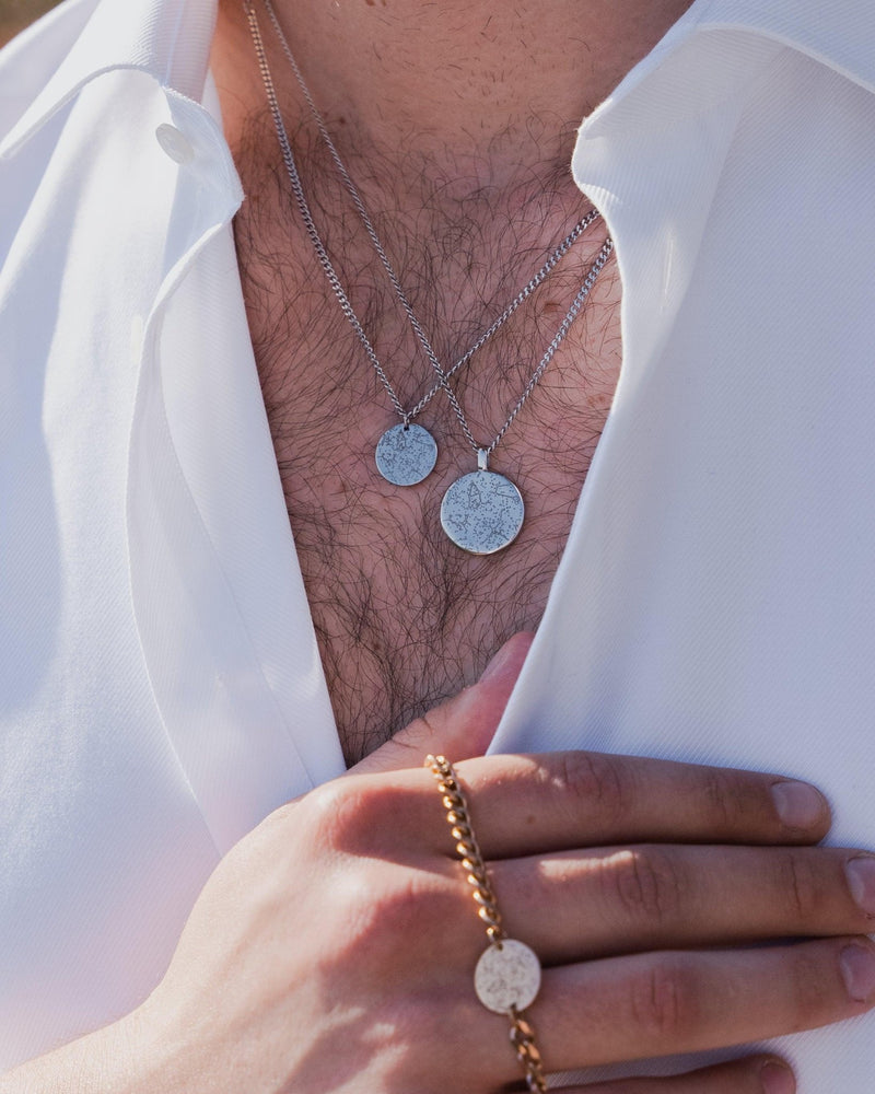 Custom Star Map Necklace Set - Customcuff