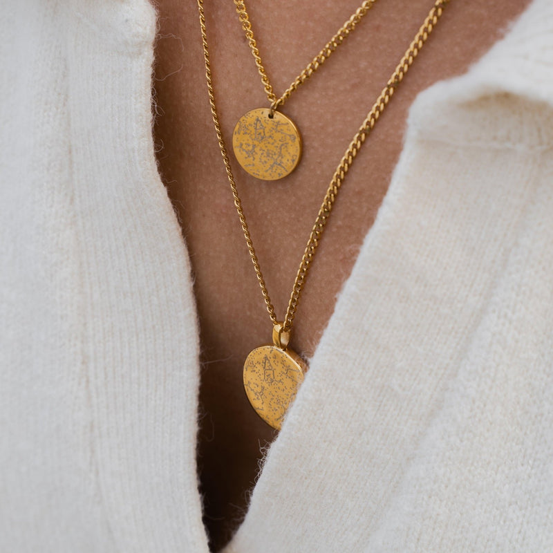 Custom Star Map Necklace Set - Customcuff