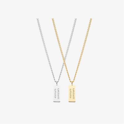 Custom Bar Necklace Gift Set