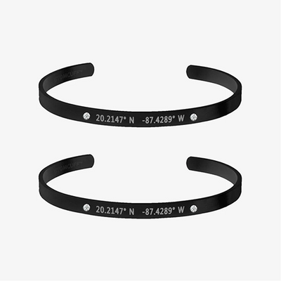 2x BLACK CUFF SET