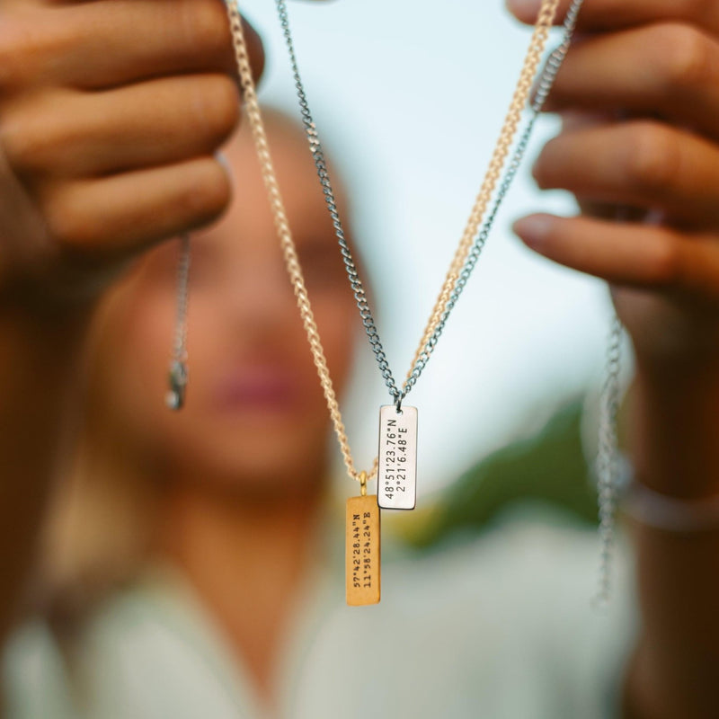 Custom Minimal Charm Necklace Set - Customcuff