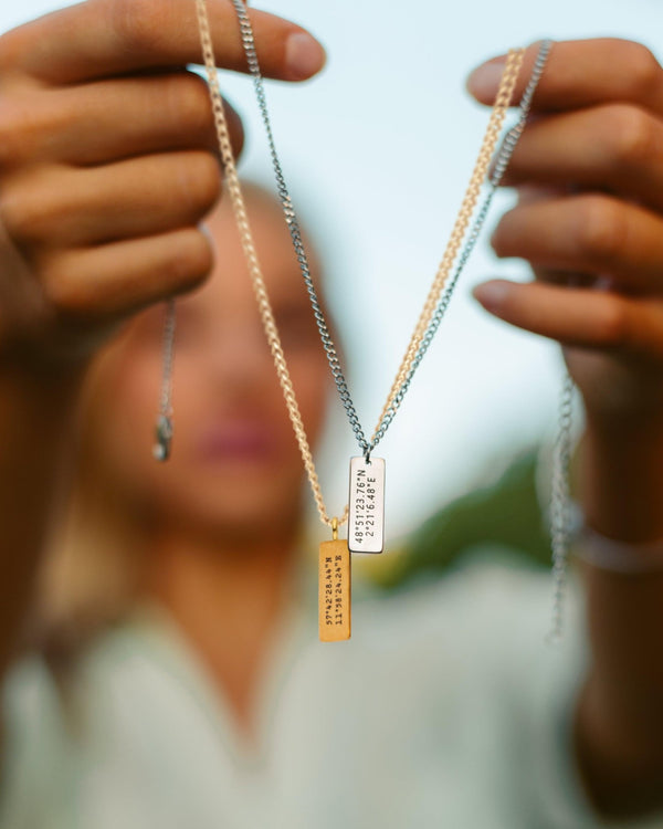 Custom Minimal Charm Necklace Set - Customcuff