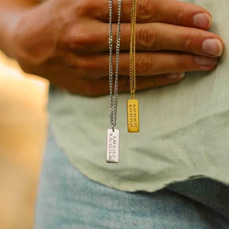 Custom Minimal Charm Necklace Set - Customcuff