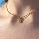 Elegant Initial Charm Single Necklace - Customcuff