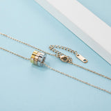 Engraved Multi Beads Necklace