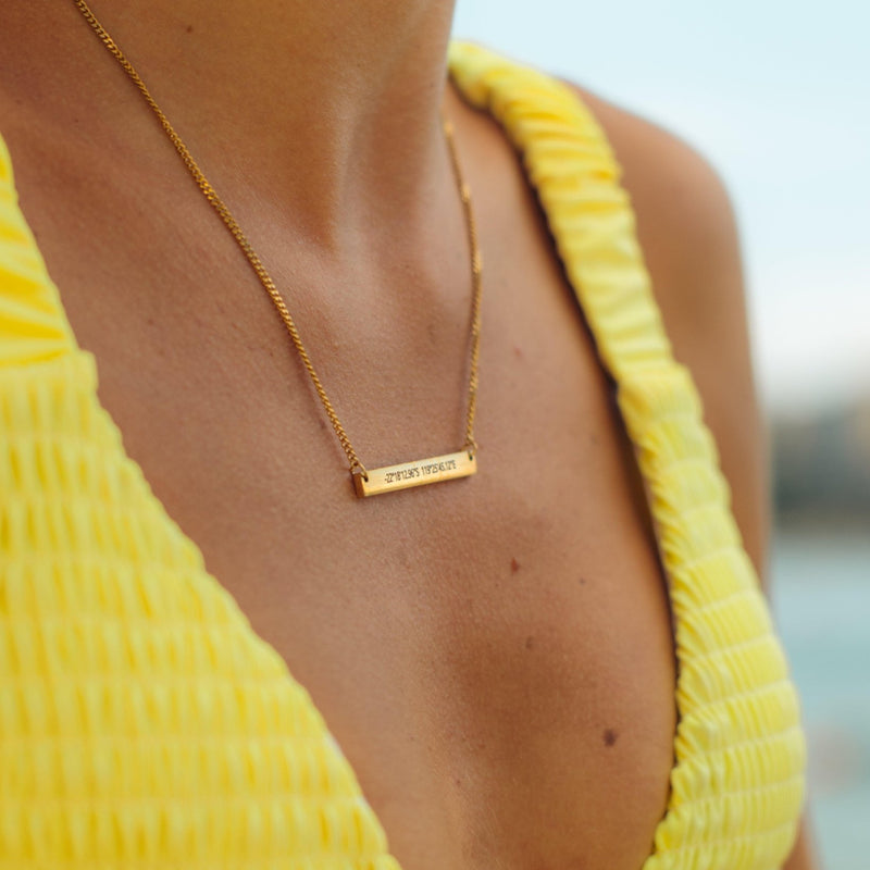 Handwriting Plate Necklace - Customcuff