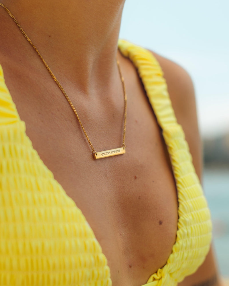 Handwriting Plate Necklace - Customcuff