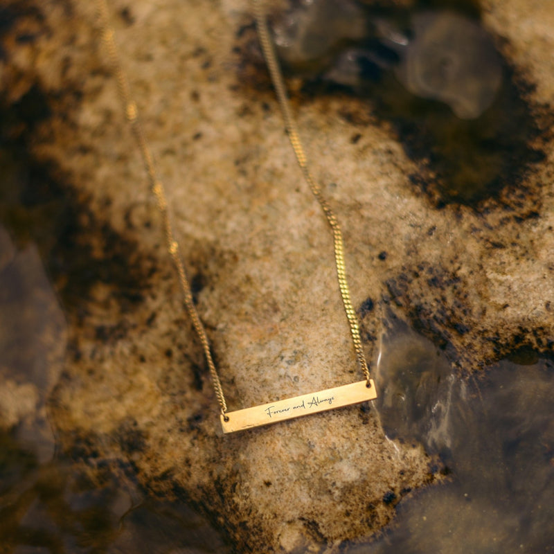 Handwriting Plate Necklace - Customcuff