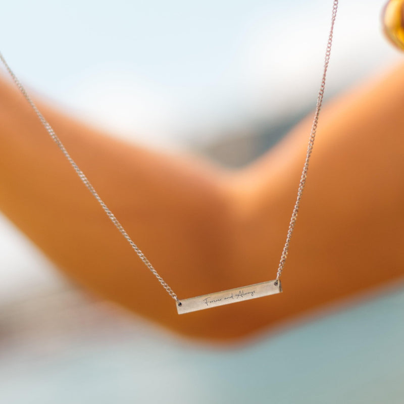 Handwriting Plate Necklace - Customcuff