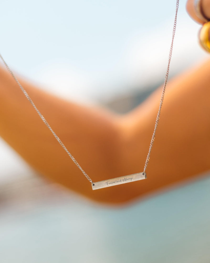 Handwriting Plate Necklace - Customcuff