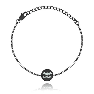 MATTE BLACK MINIMAL COIN BRACELET