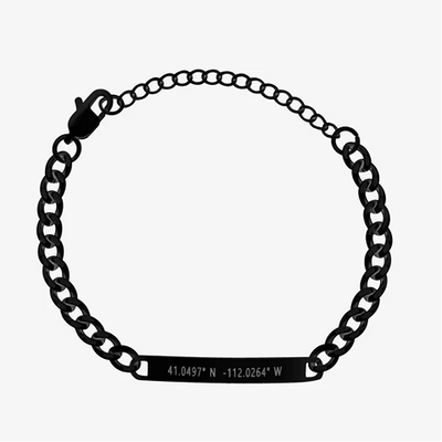 MATTE BLACK CHAIN BRACELET