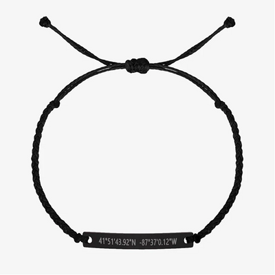 MATTE BLACK BRAIDED BRACELET