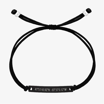MATTE BLACK STRING BRACELET