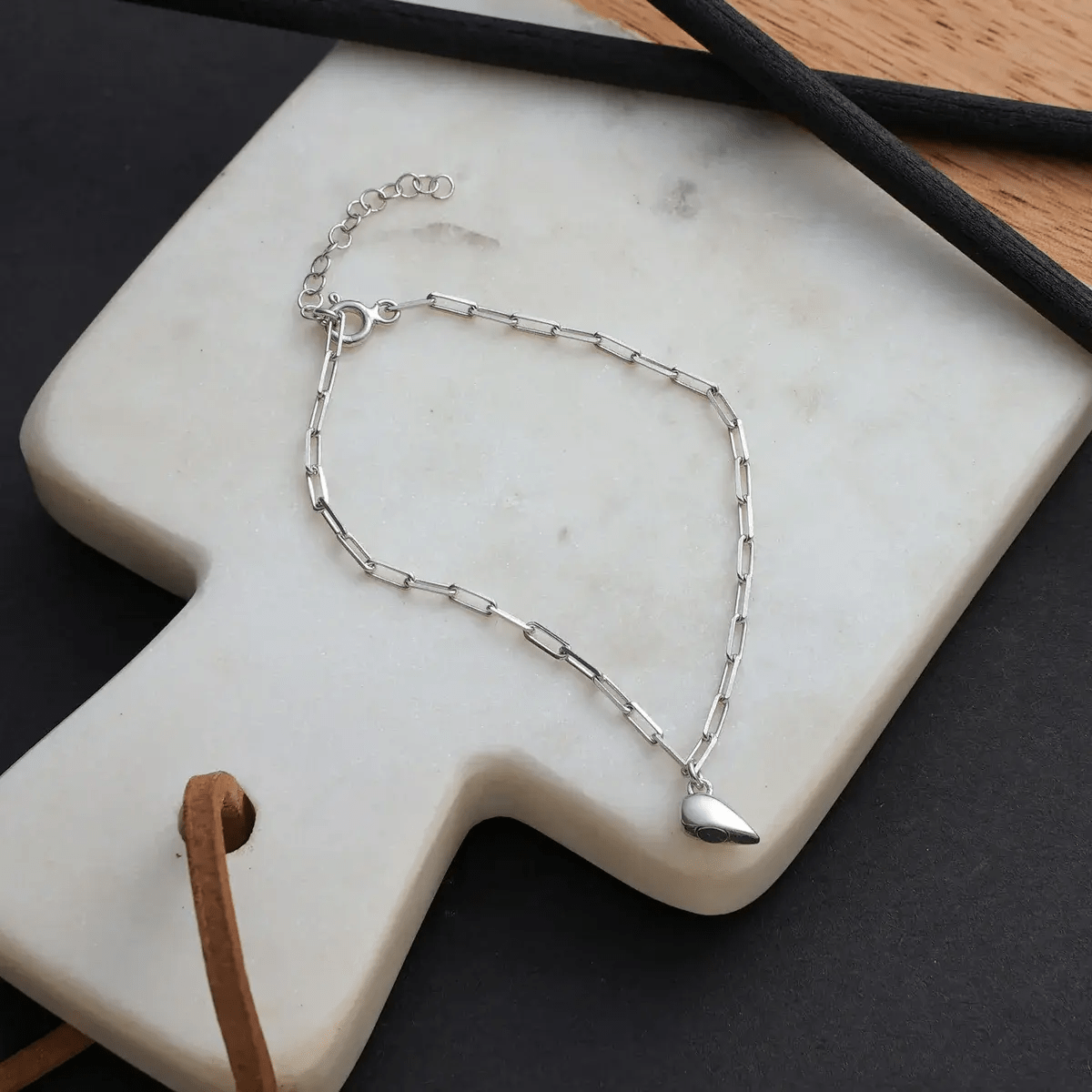 Magnetic Chain Heart Bracelet Set