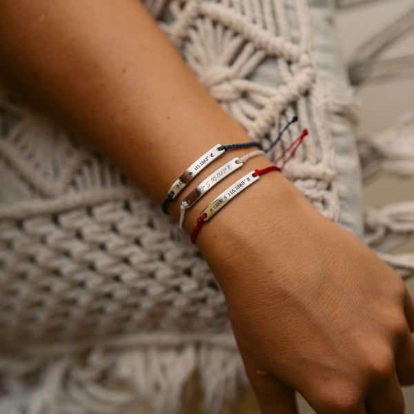 White Custom Braided Bracelet - Customcuff