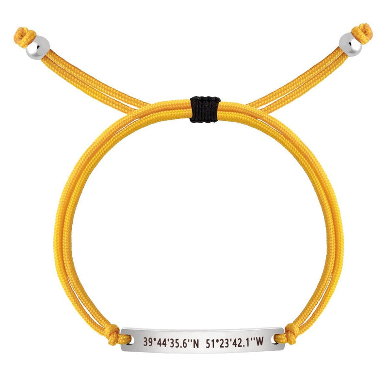 Yellow Custom String Bracelet - Customcuff