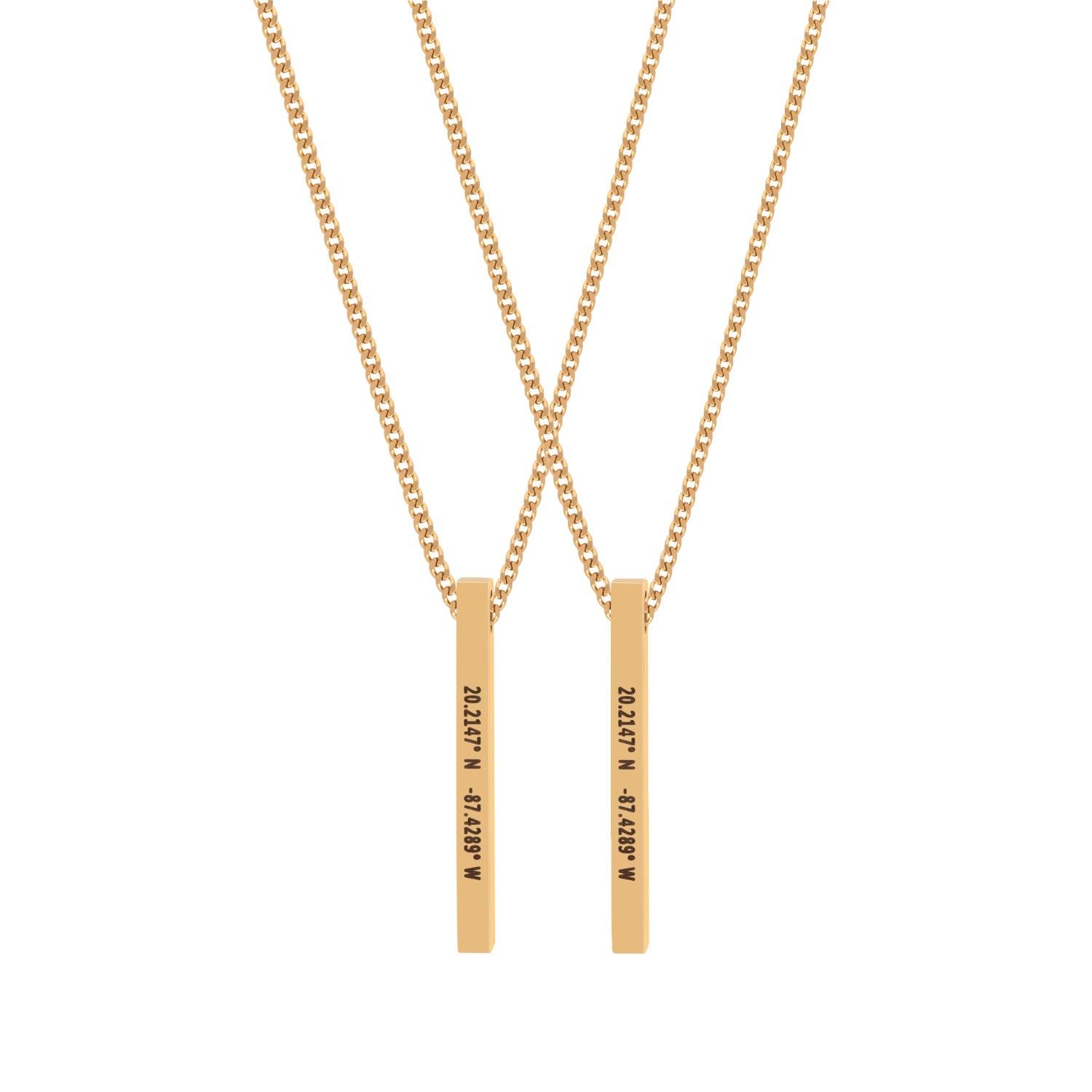 Custom Bar Necklace Set - Customcuff