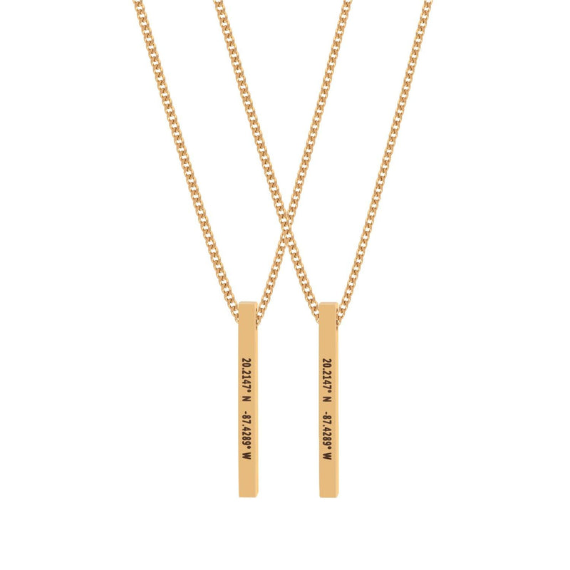 Custom Bar Necklace Set - Customcuff