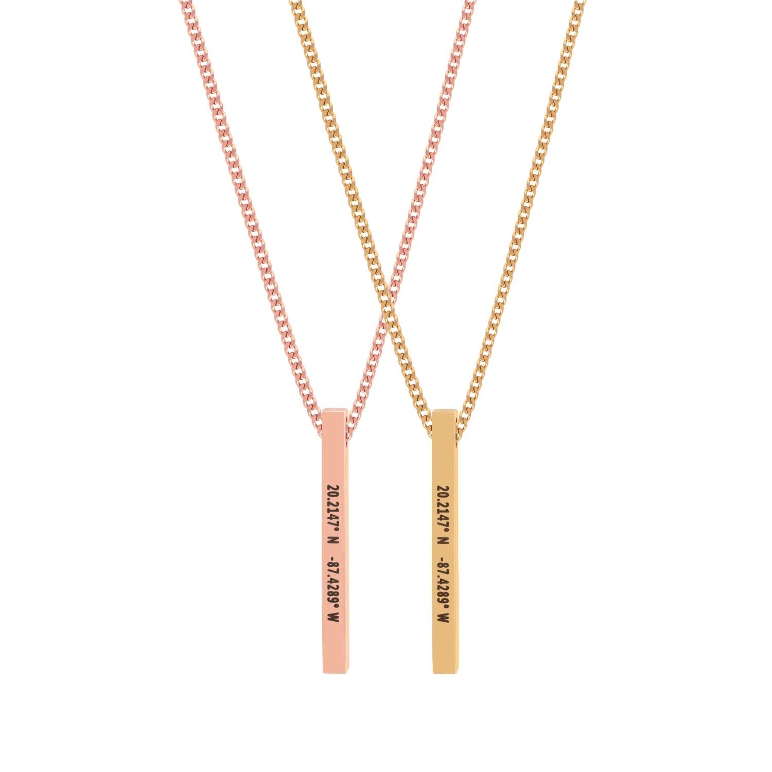 Custom Bar Necklace Set - Customcuff