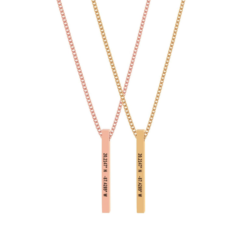 Custom Bar Necklace Set - Customcuff