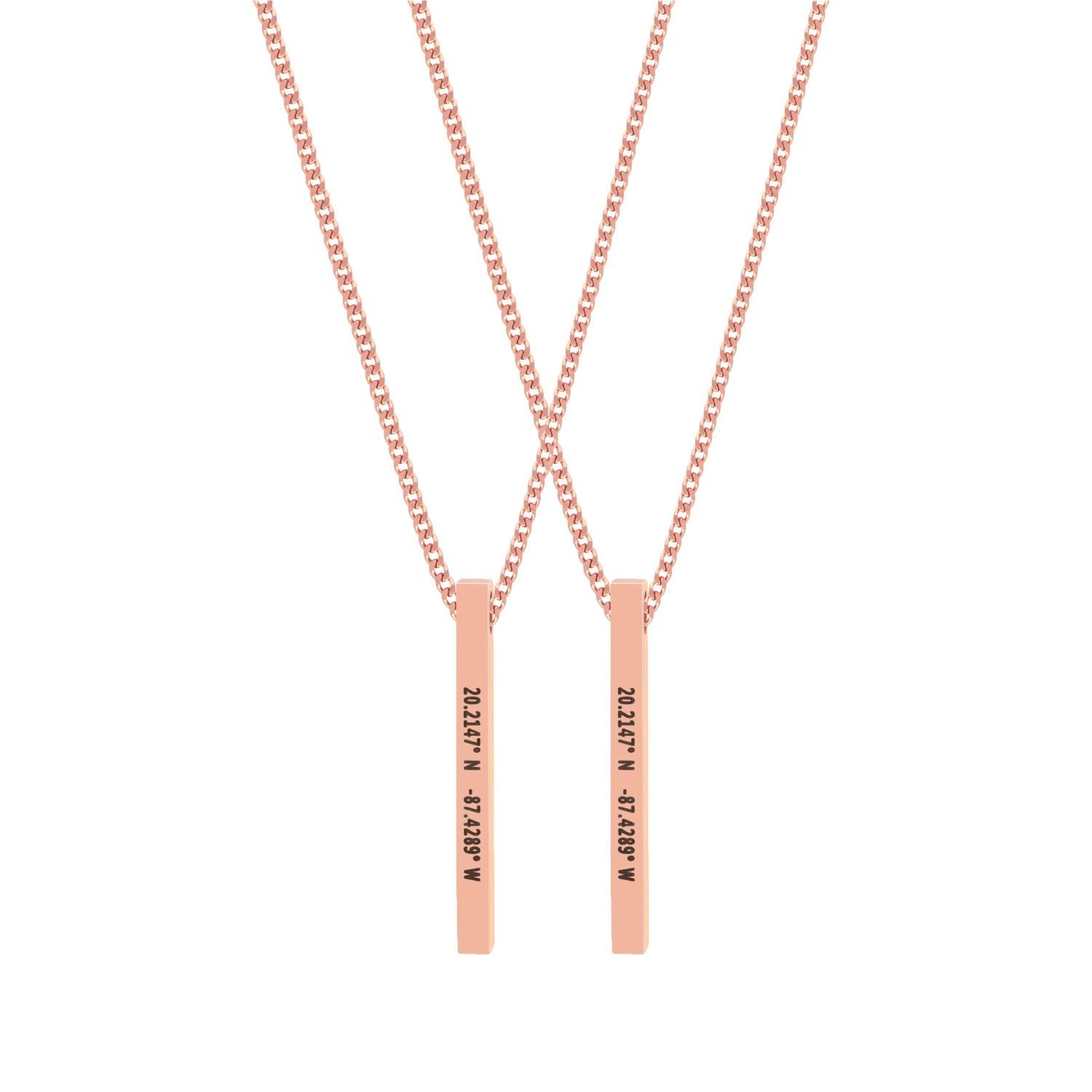 Custom Bar Necklace Set - Customcuff