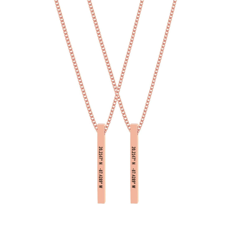 Custom Bar Necklace Set - Customcuff