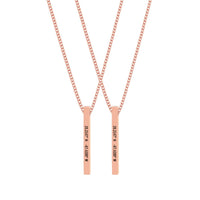 Custom Bar Necklace Set - Customcuff