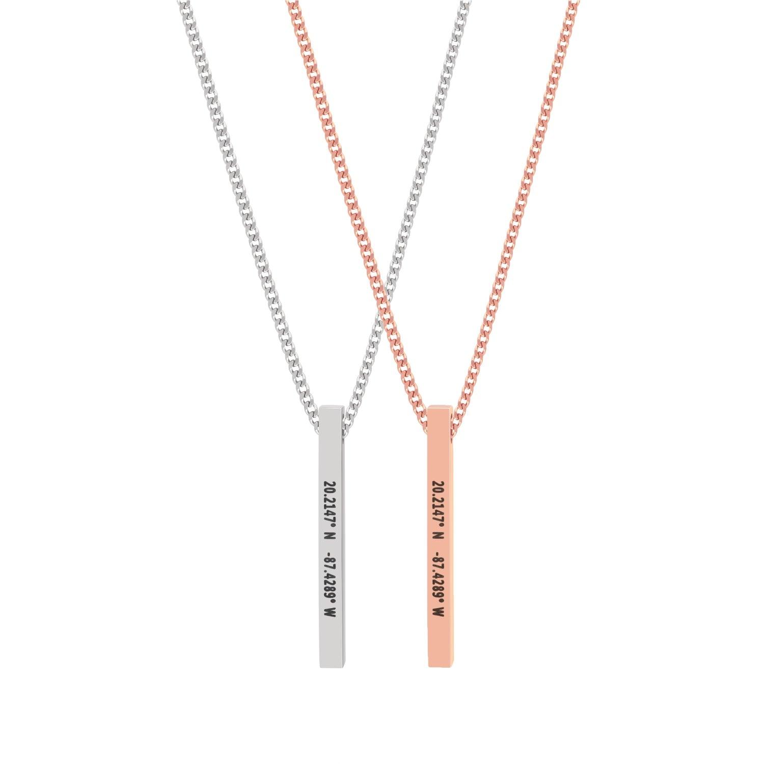 Custom Bar Necklace Set - Customcuff