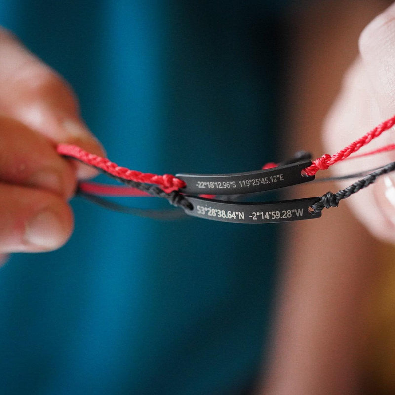 Black Custom Braided Bracelet Set - Customcuff