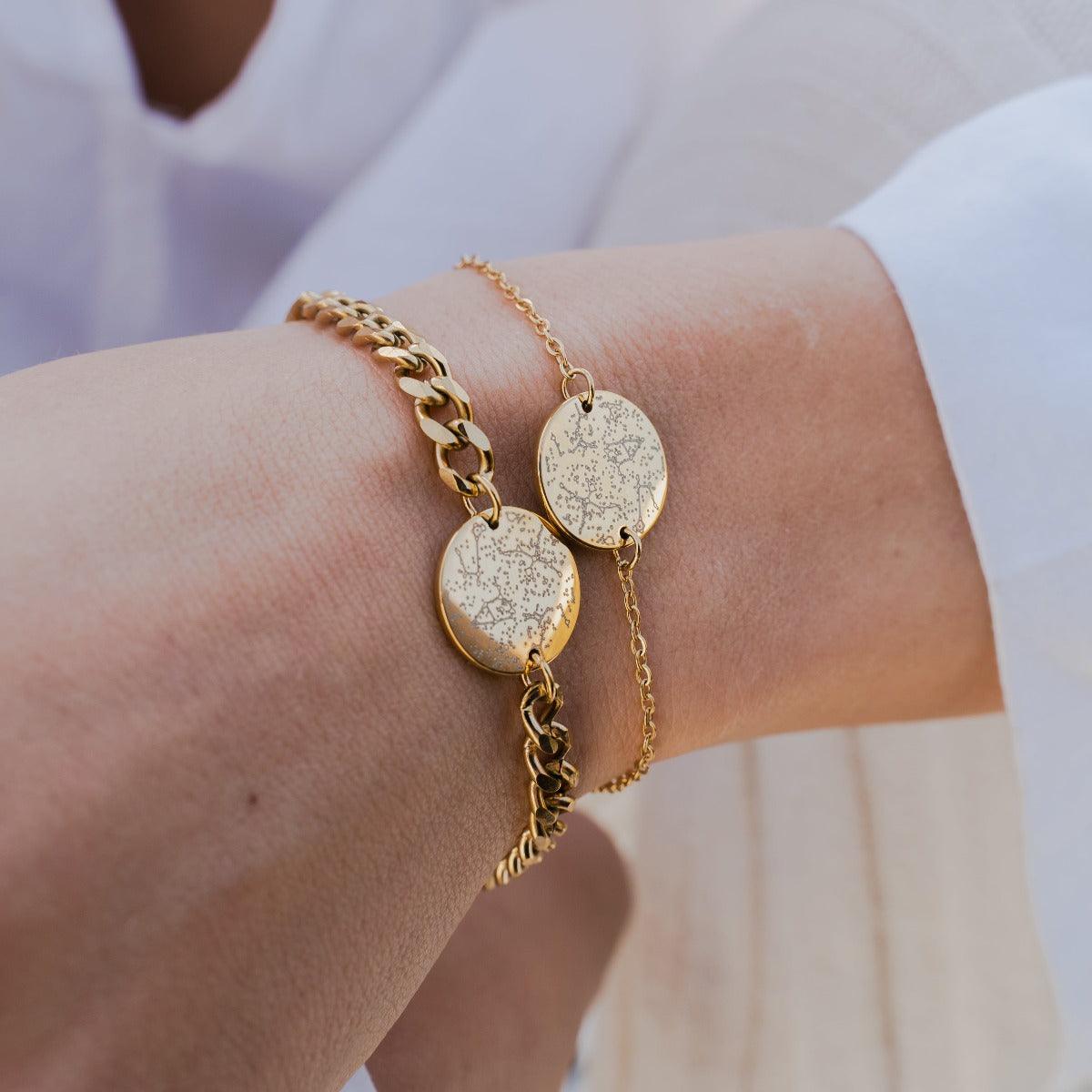 Custom Star Map Chain Bracelet - Customcuff