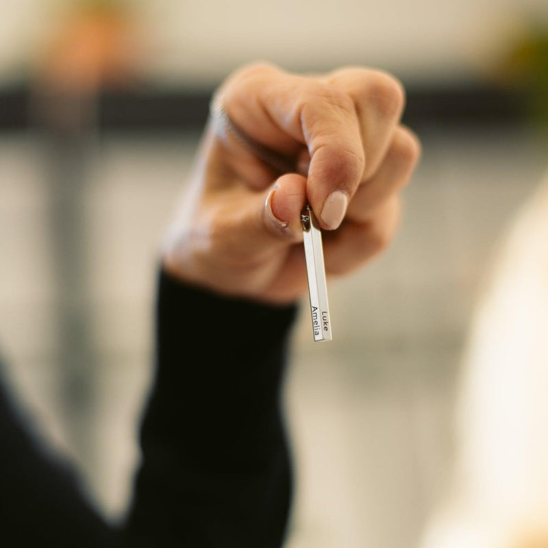 (CUSTOMCUFF)RED Bar Necklace - Customcuff